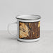Left View Custom Loveland Colorado Map Enamel Mug in Ember