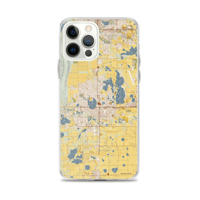 Custom Loveland Colorado Map iPhone 12 Pro Max Phone Case in Woodblock