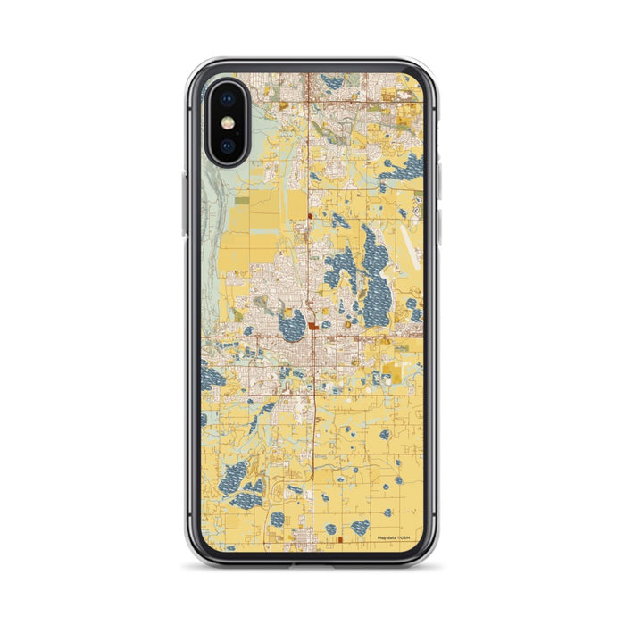 Custom Loveland Colorado Map Phone Case in Woodblock