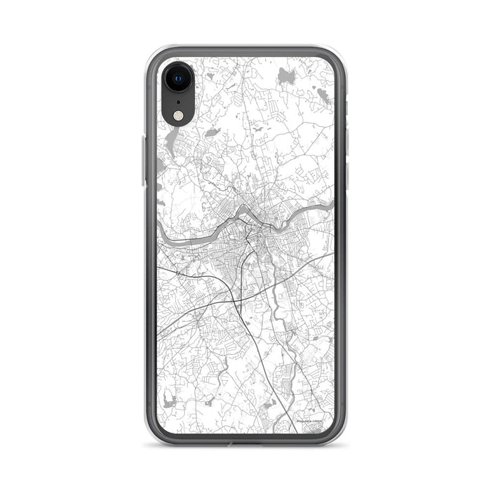 Custom iPhone XR Lowell Massachusetts Map Phone Case in Classic