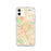 Custom iPhone 11 Lowell Massachusetts Map Phone Case in Watercolor