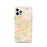 Custom iPhone 12 Pro Lowell Massachusetts Map Phone Case in Watercolor