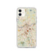 Custom iPhone 11 Lowell Massachusetts Map Phone Case in Woodblock