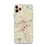 Custom iPhone 11 Pro Max Lowell Massachusetts Map Phone Case in Woodblock