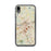 Custom iPhone XR Lowell Massachusetts Map Phone Case in Woodblock