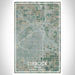 Lubbock Texas Map Print Portrait Orientation in Afternoon Style With Shaded Background