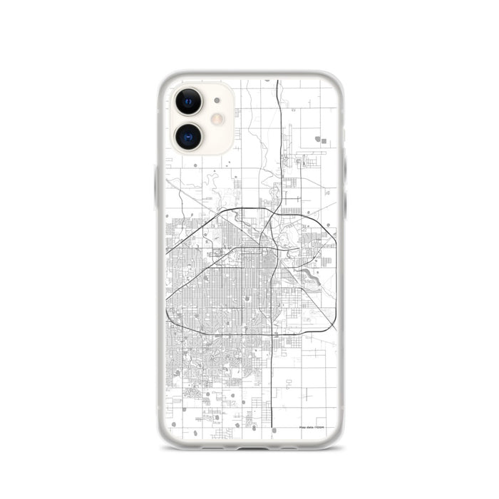 Custom Lubbock Texas Map Phone Case in Classic