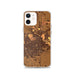 Custom Lubbock Texas Map iPhone 12 Phone Case in Ember
