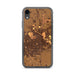 Custom Lubbock Texas Map Phone Case in Ember