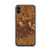 Custom Lubbock Texas Map Phone Case in Ember