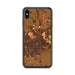 Custom Lubbock Texas Map Phone Case in Ember