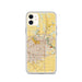 Custom Lubbock Texas Map Phone Case in Woodblock