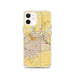 Custom Lubbock Texas Map iPhone 12 Phone Case in Woodblock