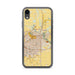 Custom Lubbock Texas Map Phone Case in Woodblock