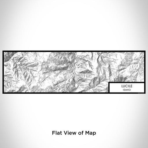 Flat View of Map Custom Lucile Idaho Map Enamel Mug in Classic