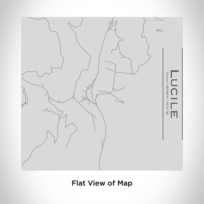 Rendered View of Lucile Idaho Map Engraving on 17oz Stainless Steel Insulated Tumbler
