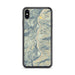 Custom iPhone XS Max Lucile Idaho Map Phone Case in Woodblock