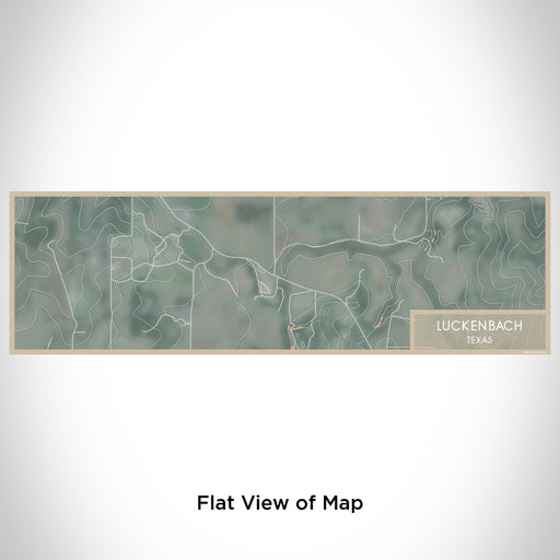Flat View of Map Custom Luckenbach Texas Map Enamel Mug in Afternoon