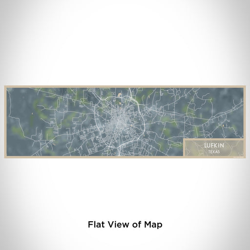 Flat View of Map Custom Lufkin Texas Map Enamel Mug in Afternoon