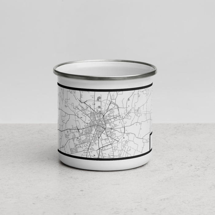 Front View Custom Lufkin Texas Map Enamel Mug in Classic