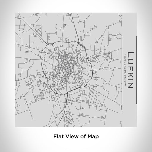 Rendered View of Lufkin Texas Map Engraving on 17oz Stainless Steel Insulated Tumbler