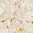 Lufkin Texas Map Print in Woodblock Style Zoomed In Close Up Showing Details