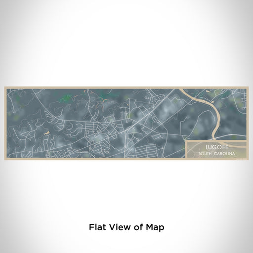 Flat View of Map Custom Lugoff South Carolina Map Enamel Mug in Afternoon