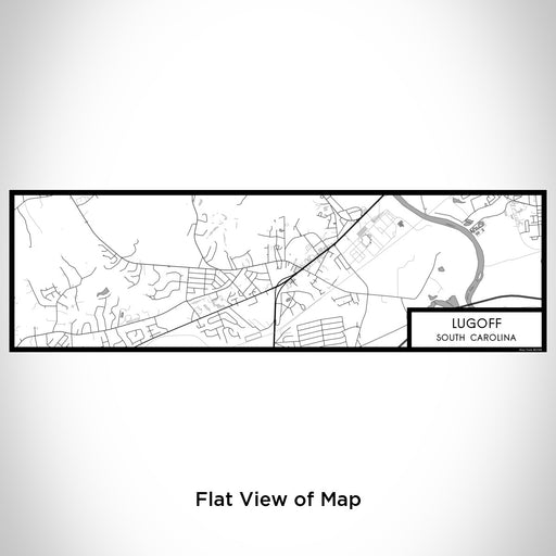 Flat View of Map Custom Lugoff South Carolina Map Enamel Mug in Classic