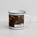 Right View Custom Lugoff South Carolina Map Enamel Mug in Ember