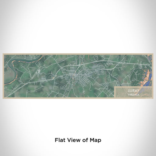 Flat View of Map Custom Luray Virginia Map Enamel Mug in Afternoon