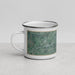 Left View Custom Luray Virginia Map Enamel Mug in Afternoon
