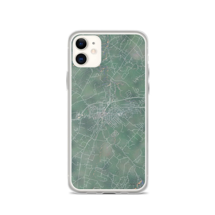 Custom iPhone 11 Luray Virginia Map Phone Case in Afternoon
