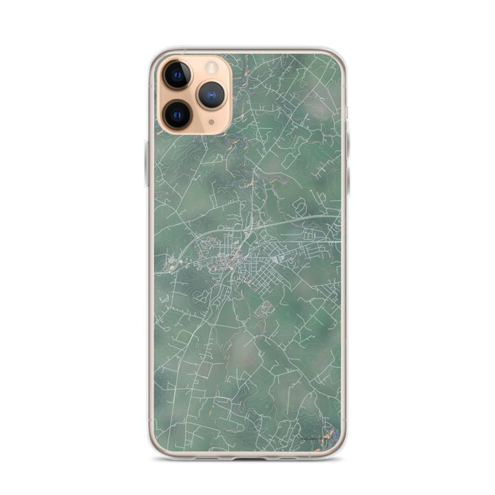 Custom iPhone 11 Pro Max Luray Virginia Map Phone Case in Afternoon