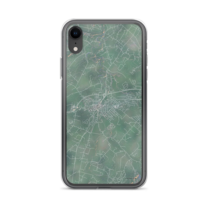 Custom iPhone XR Luray Virginia Map Phone Case in Afternoon