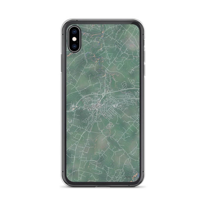 Custom iPhone XS Max Luray Virginia Map Phone Case in Afternoon