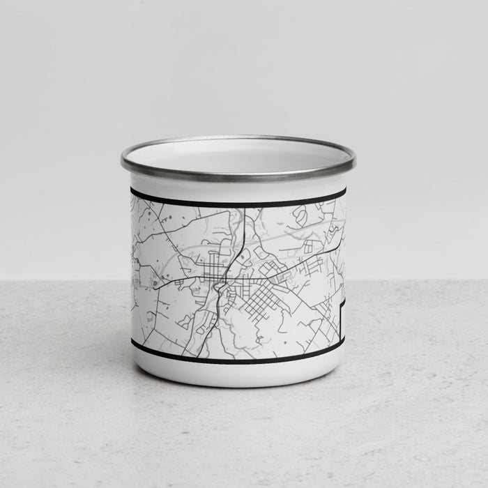 Front View Custom Luray Virginia Map Enamel Mug in Classic