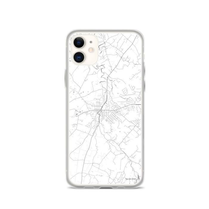 Custom iPhone 11 Luray Virginia Map Phone Case in Classic