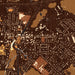 Luray Virginia Map Print in Ember Style Zoomed In Close Up Showing Details