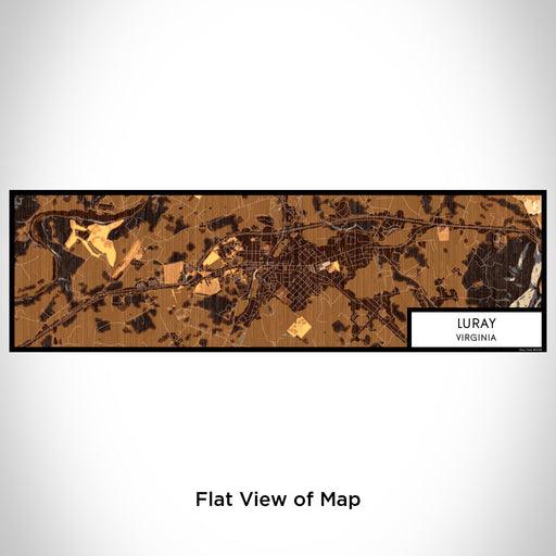 Flat View of Map Custom Luray Virginia Map Enamel Mug in Ember