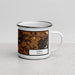 Right View Custom Luray Virginia Map Enamel Mug in Ember