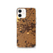 Custom iPhone 12 Luray Virginia Map Phone Case in Ember