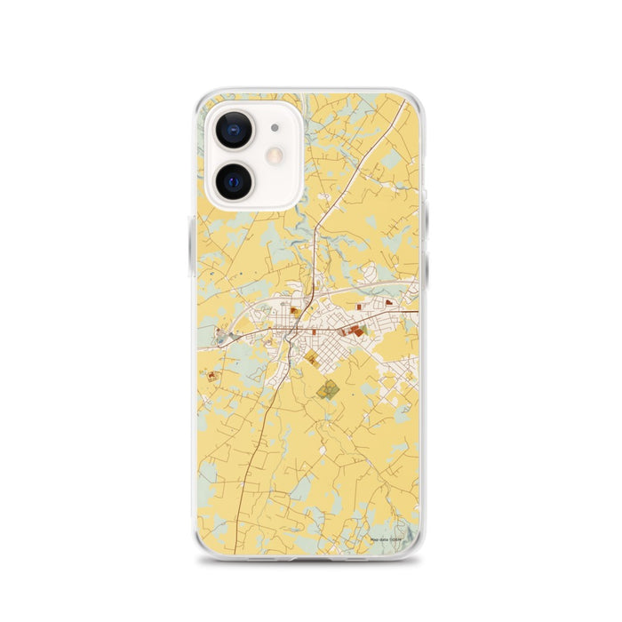 Custom iPhone 12 Luray Virginia Map Phone Case in Woodblock