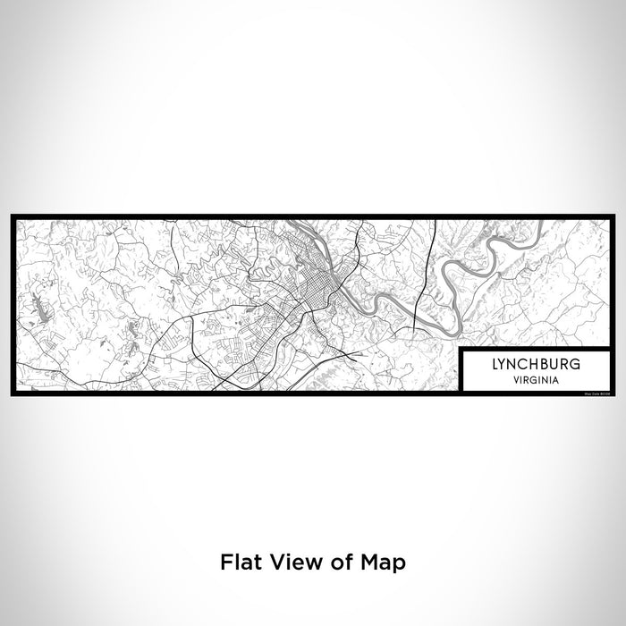 Flat View of Map Custom Lynchburg Virginia Map Enamel Mug in Classic