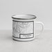 Right View Custom Lynchburg Virginia Map Enamel Mug in Classic