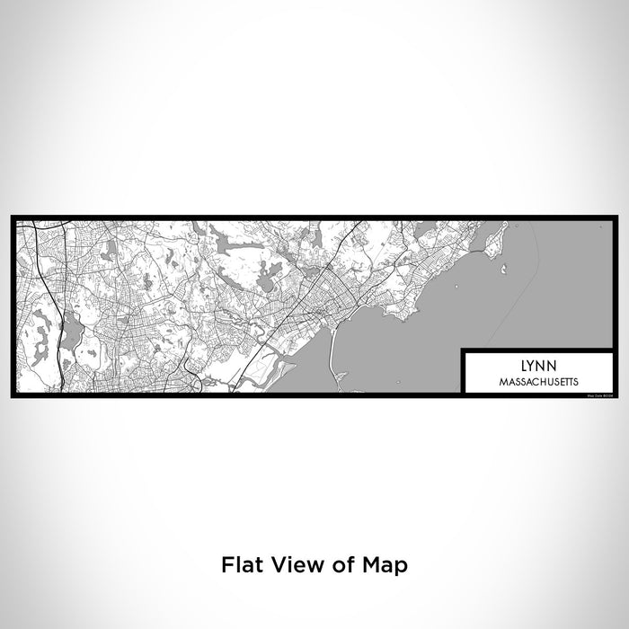 Flat View of Map Custom Lynn Massachusetts Map Enamel Mug in Classic