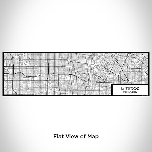 Flat View of Map Custom Lynwood California Map Enamel Mug in Classic