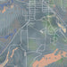 Lyons Colorado Map Print in Afternoon Style Zoomed In Close Up Showing Details