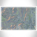 Lyons Colorado Map Print Landscape Orientation in Afternoon Style With Shaded Background