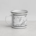 Left View Custom Lyons Colorado Map Enamel Mug in Classic