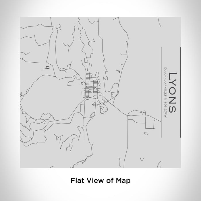 Lyons - Colorado Engraved Map Tumbler